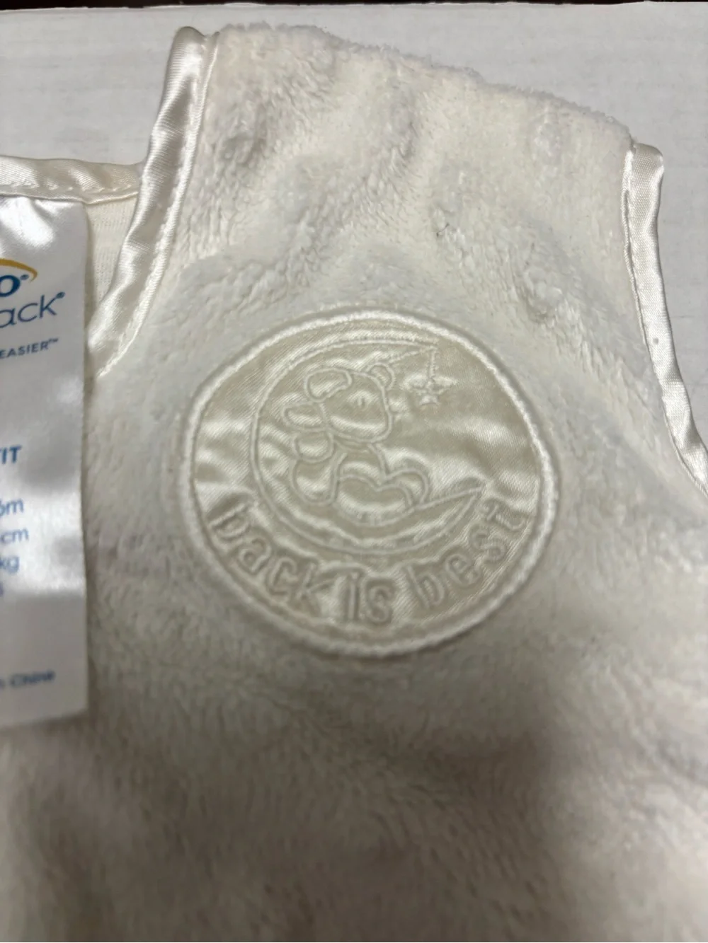 Halo plushy dimple dot sleep sack, size S (birth-6m)